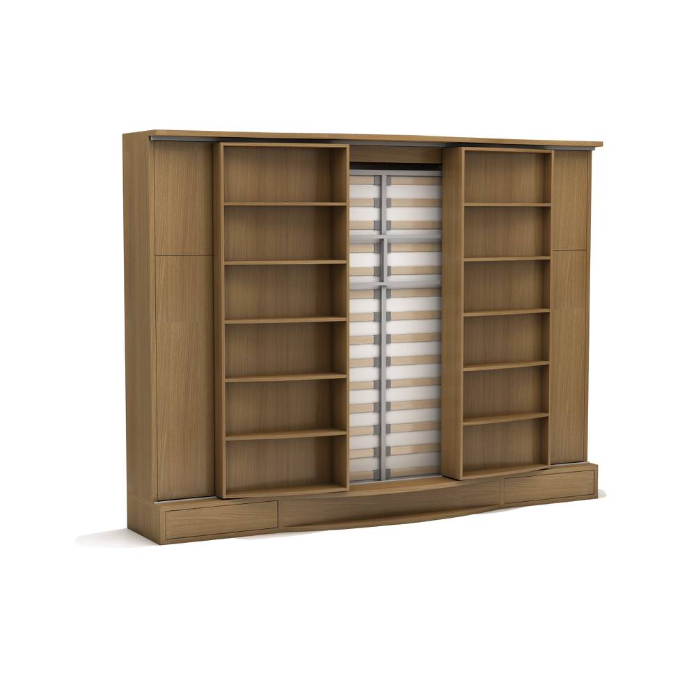 Sliding Suite Murphy Wall Bed System with Bookcase 0 Finance