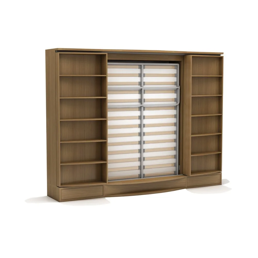Sliding Suite Wall Bed System in Bookcase Cabinet - Image 4