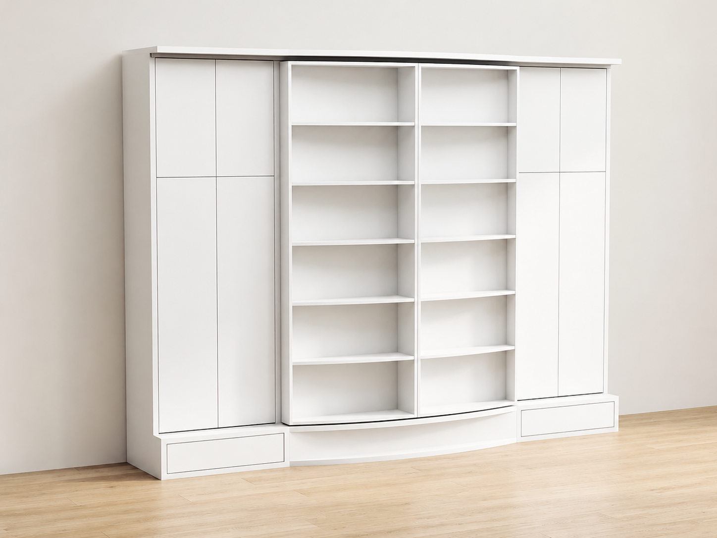 Sliding Suite Wall Bed System in Bookcase Cabinet - Image 4