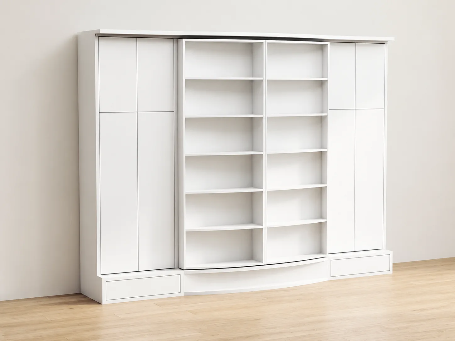 Sliding Suite Wall Bed System in Bookcase Cabinet - Image 4