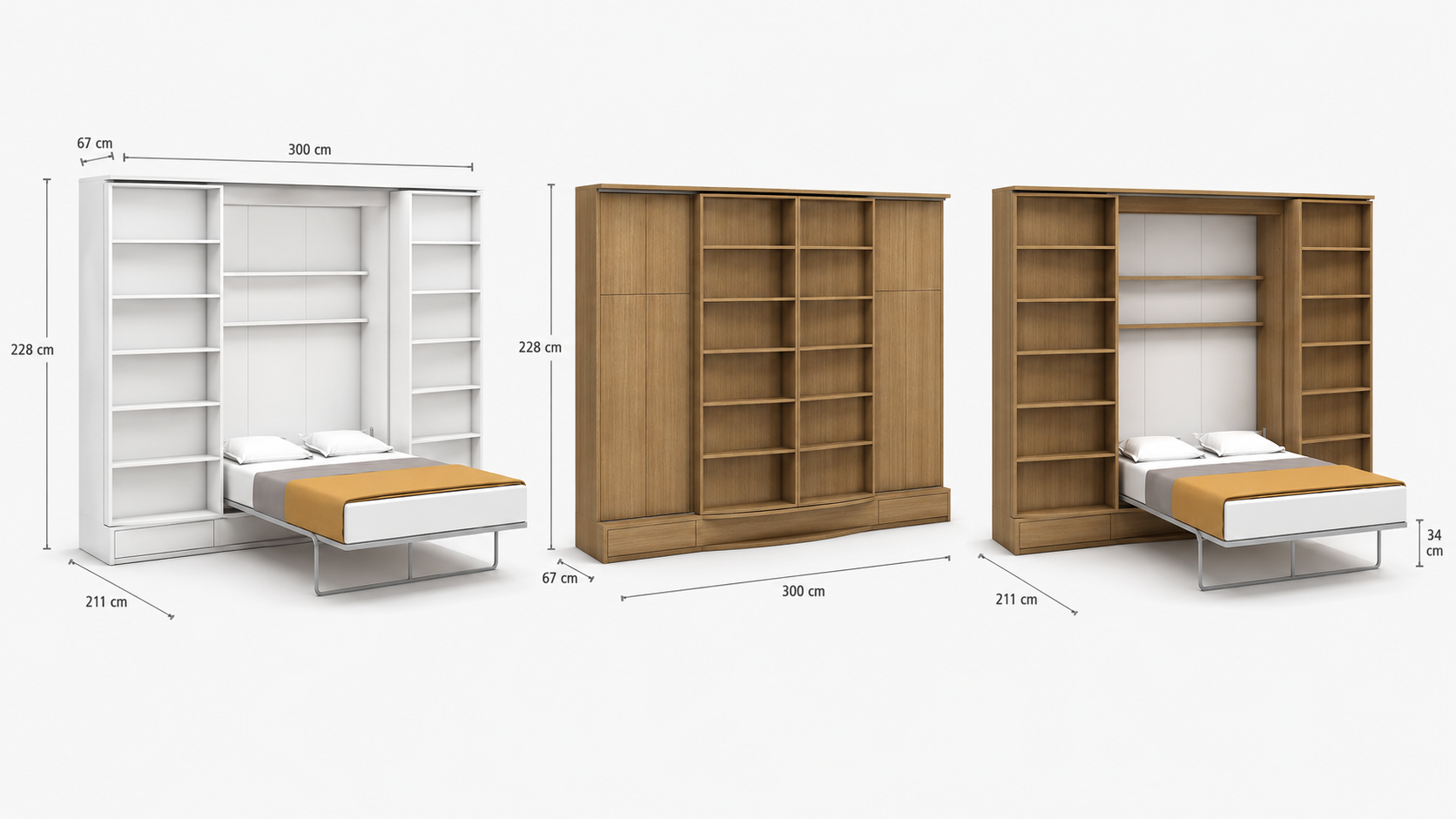 Sliding Suite Wall Bed System in Bookcase Cabinet - Image 5
