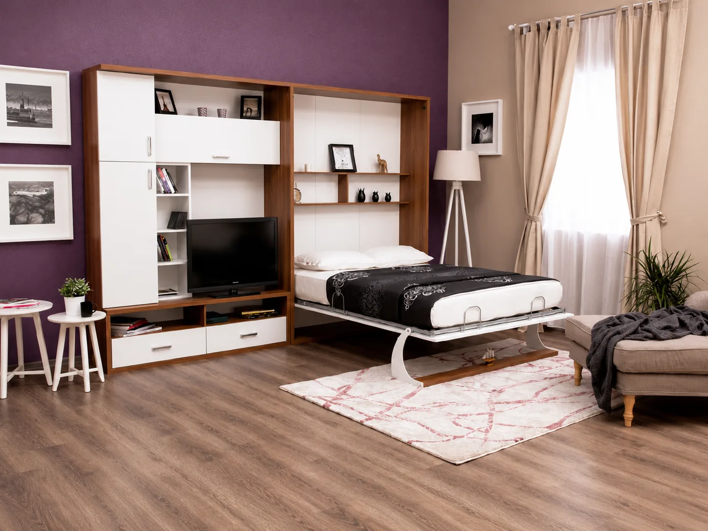 Double Saloon Wall Bed System - Image 6