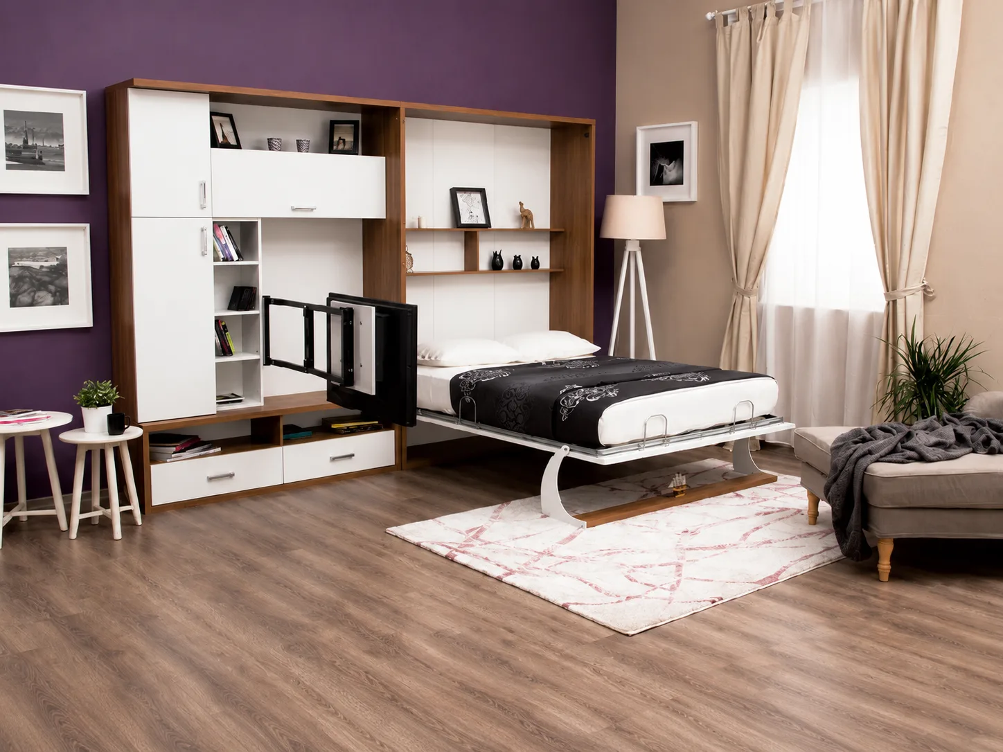 Double Saloon Wall Bed System - Image 7