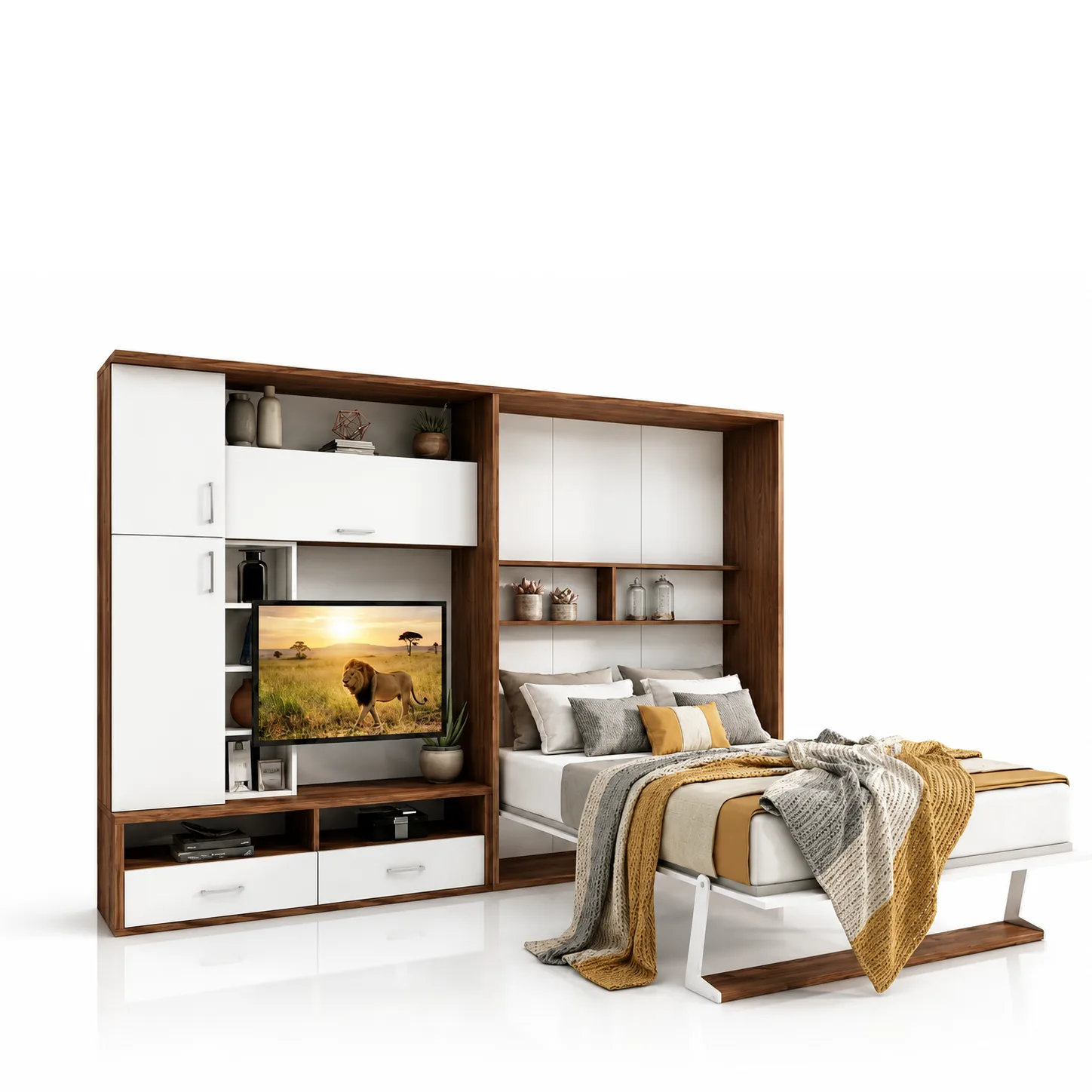 Double Saloon Wall Bed System