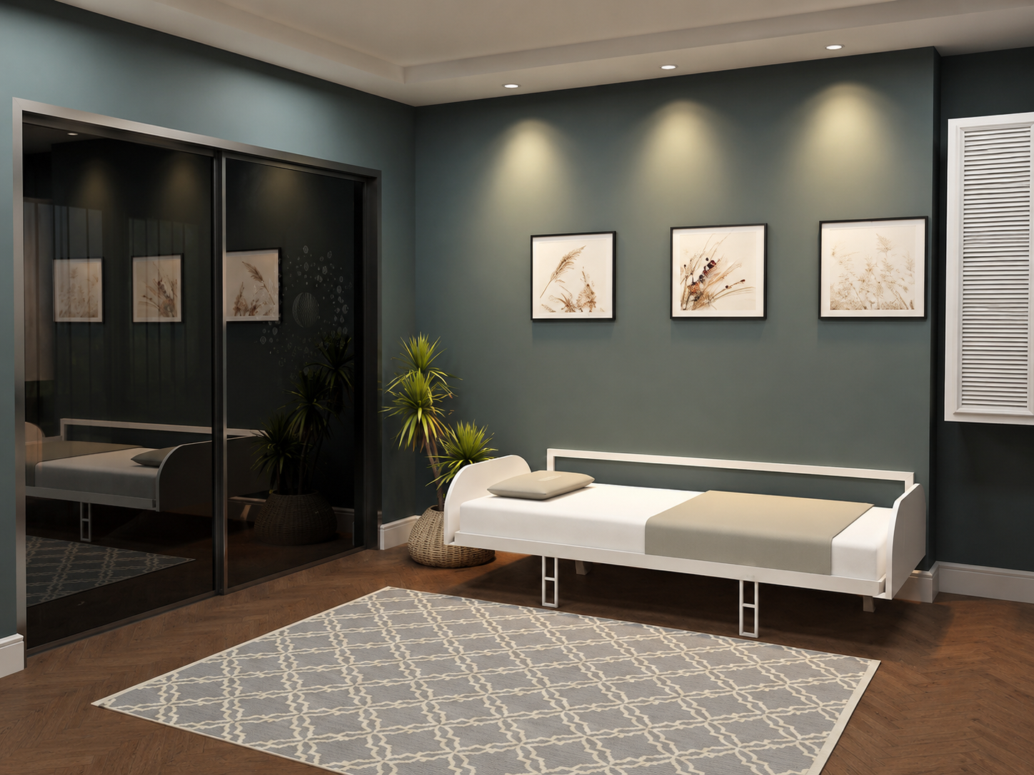 Simple Single Horizontal Wall Bed System - Image 6