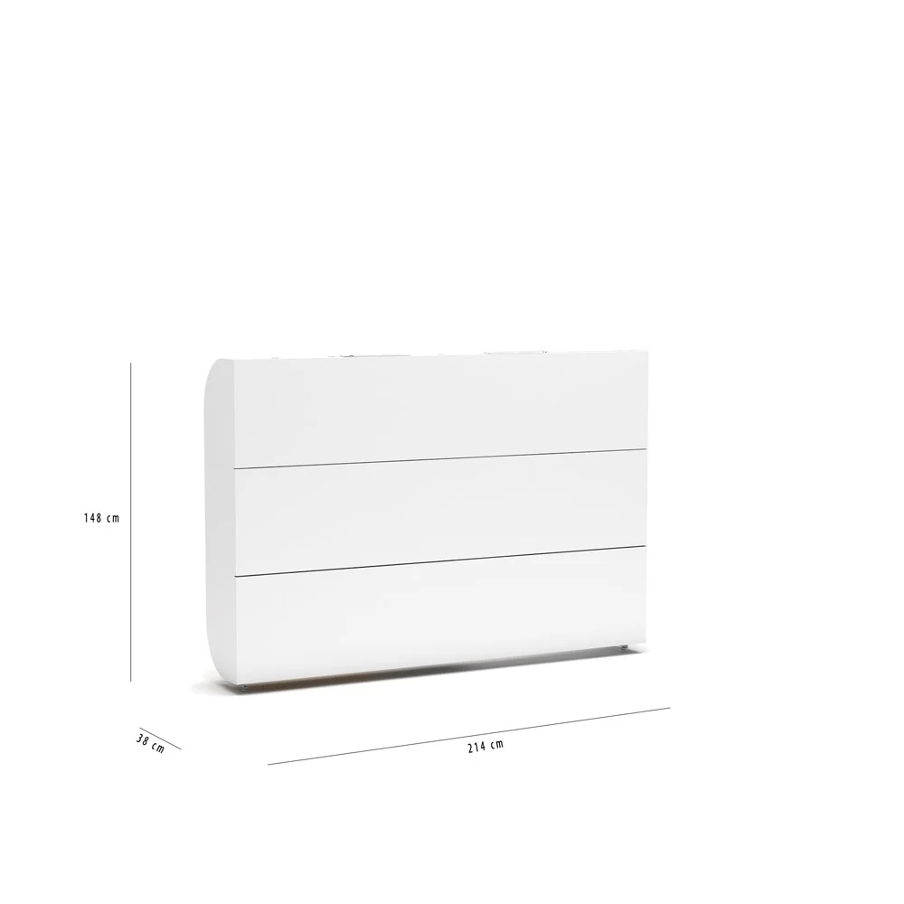 Simple Horizontal Double Wall Bed System - Image 4