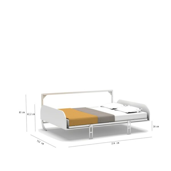 Simple Horizontal Double Wall Bed System - Image 5