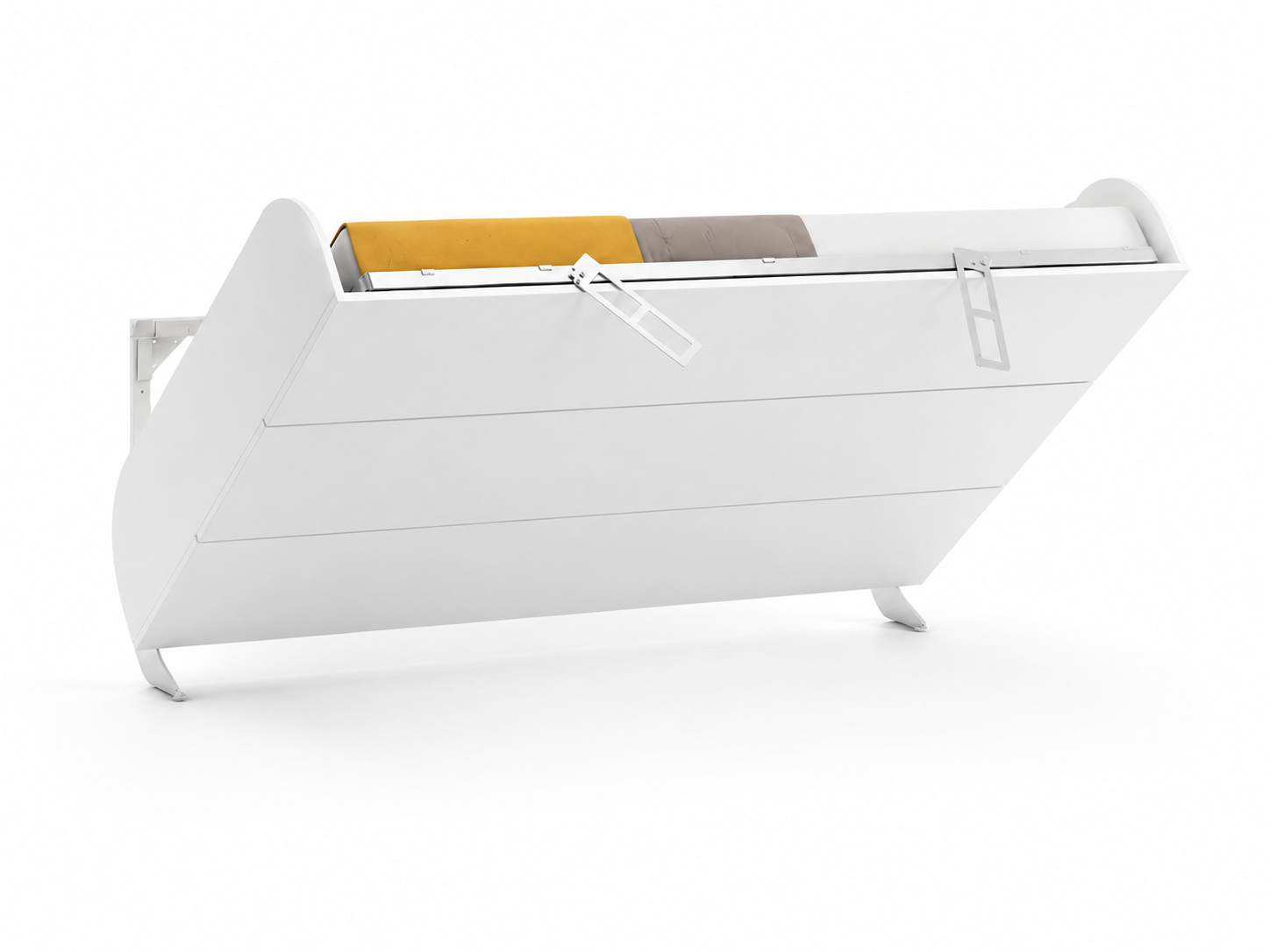 Simple Horizontal Double Wall Bed System - Image 2