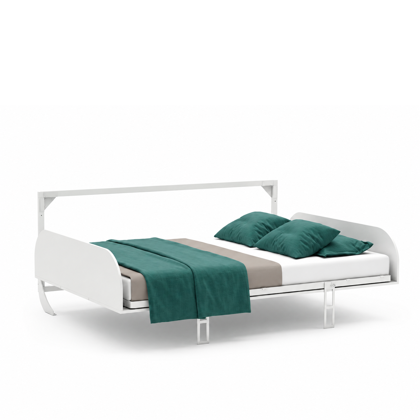 Simple Horizontal Double Wall Bed System