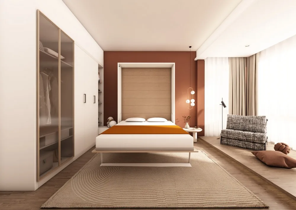 Royal Collection King Size Wall Bed System with Sofa - Image 18