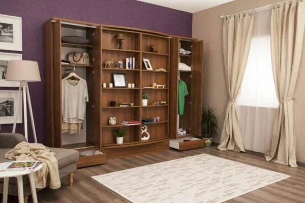 Sliding Suite Wall Bed System in Bookcase Cabinet - Image 10