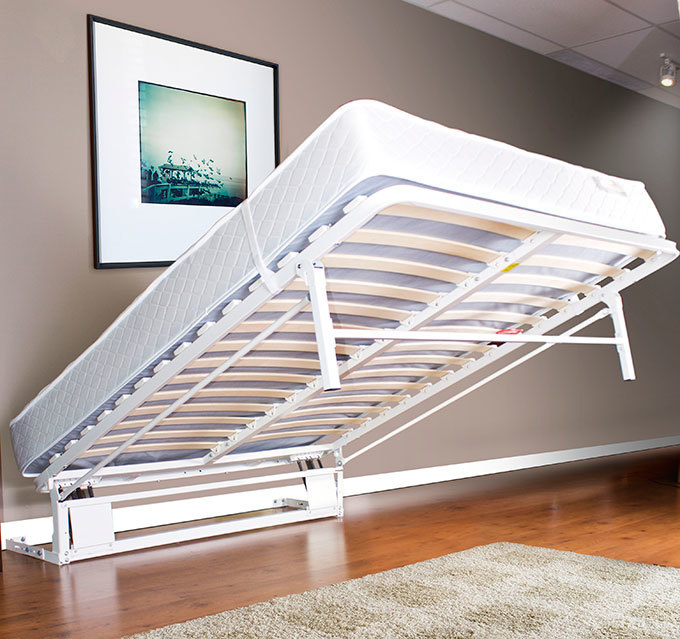 Next Bed Modern Wall Bed Mechanism - 5ft Wide Lying Surface (King), 5ft (King) Freshtec Mattress