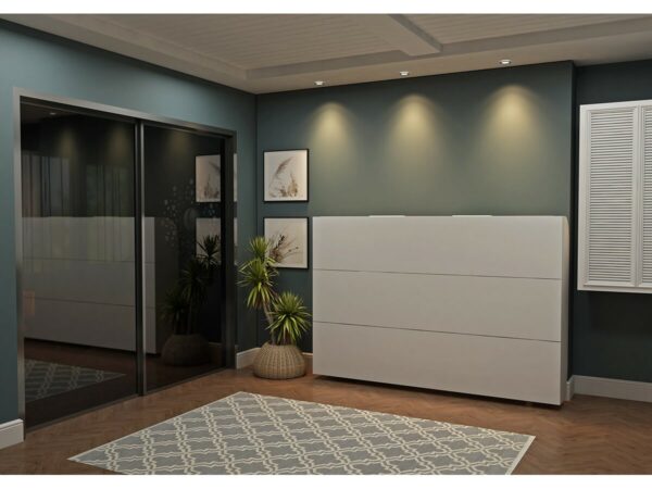 Simple Horizontal Double Wall Bed System - Image 7
