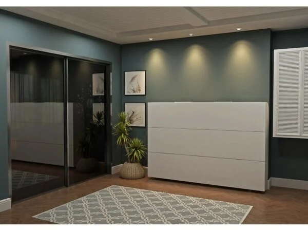 Simple Horizontal Double Wall Bed System - Image 7