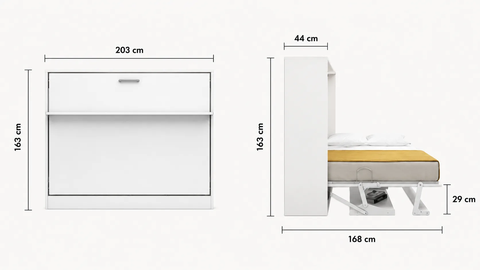 Diva Couple Wall Bed System - Image 4