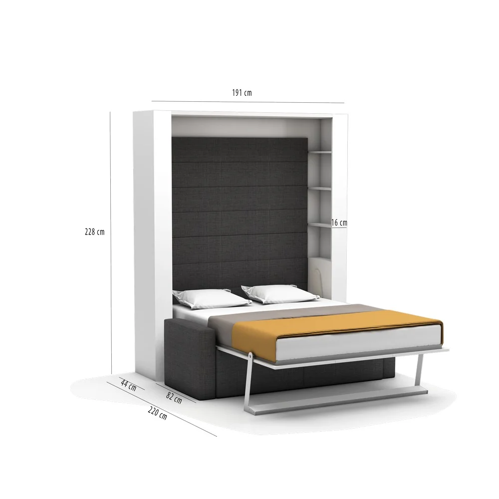 Nova King Size Wall Bed System with Sofa