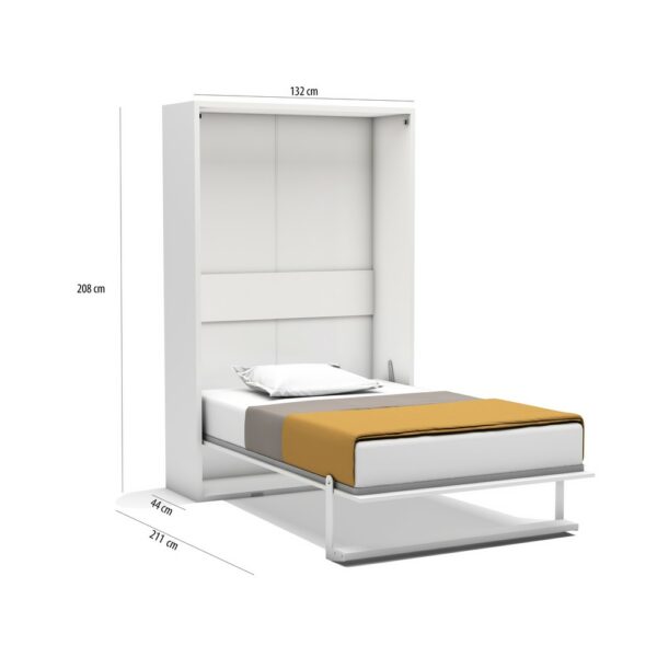 Diva Small Double Wall Bed with Cabinet - 0% Interest Finance