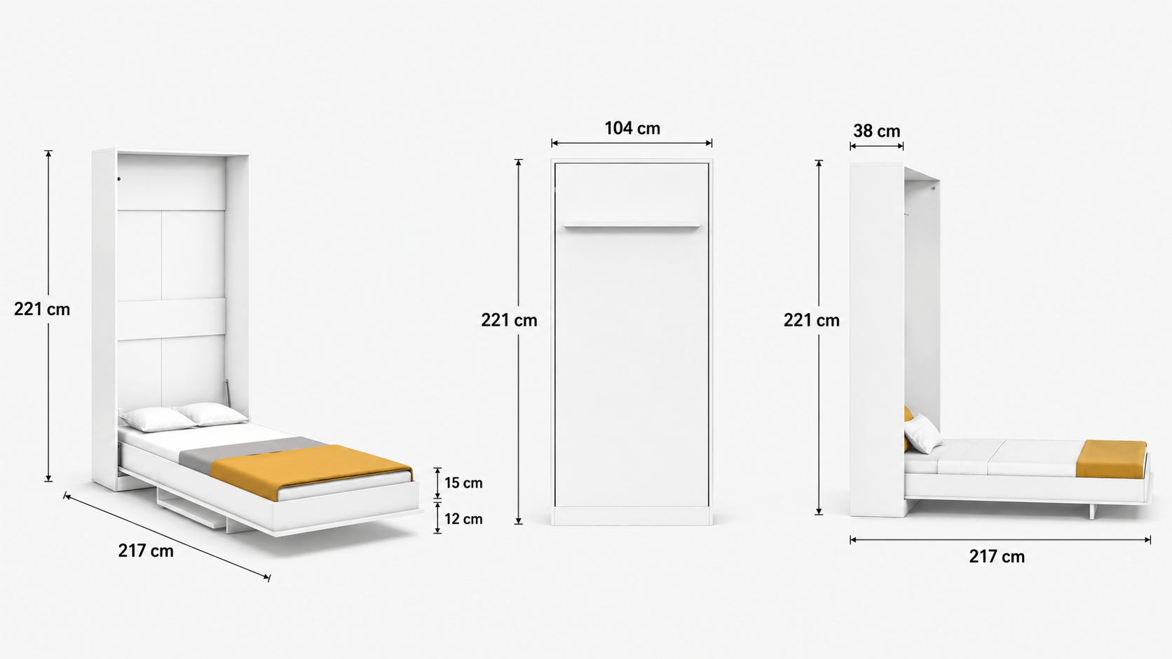 Primer Single Wall Bed System - Image 4