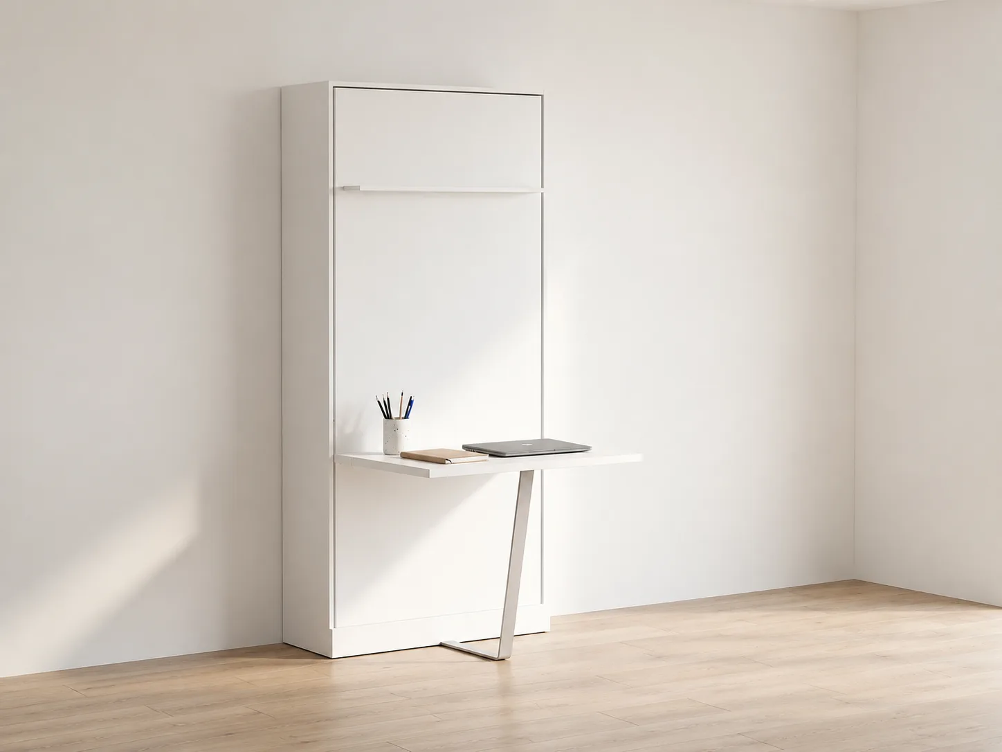 Primer Happy Single Desk Wall Bed System - Image 7