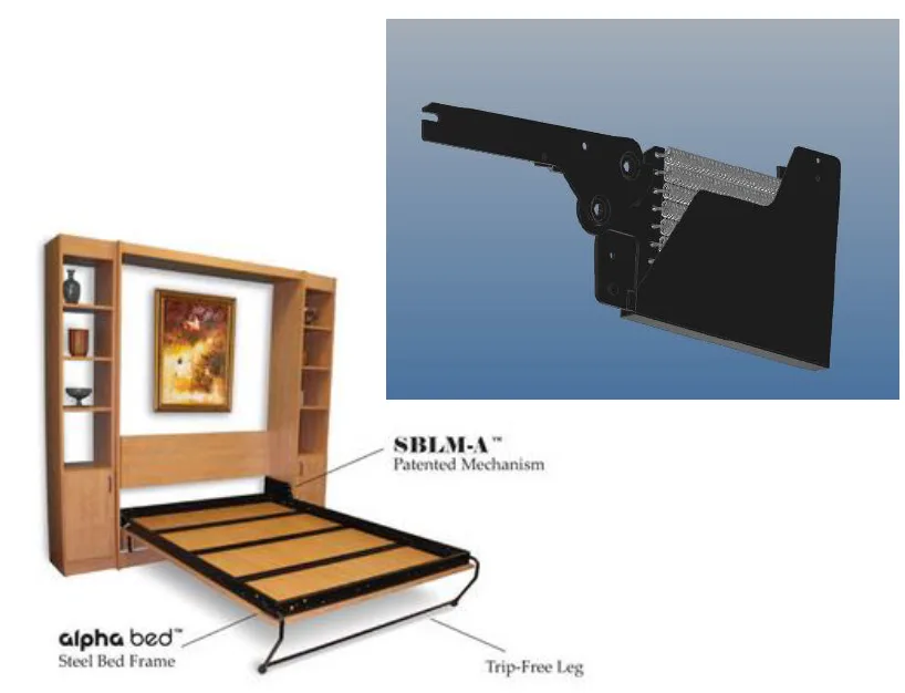 SBLM (Spring Balanced Lift Mechanism) Wall Bed Kit - Image 3