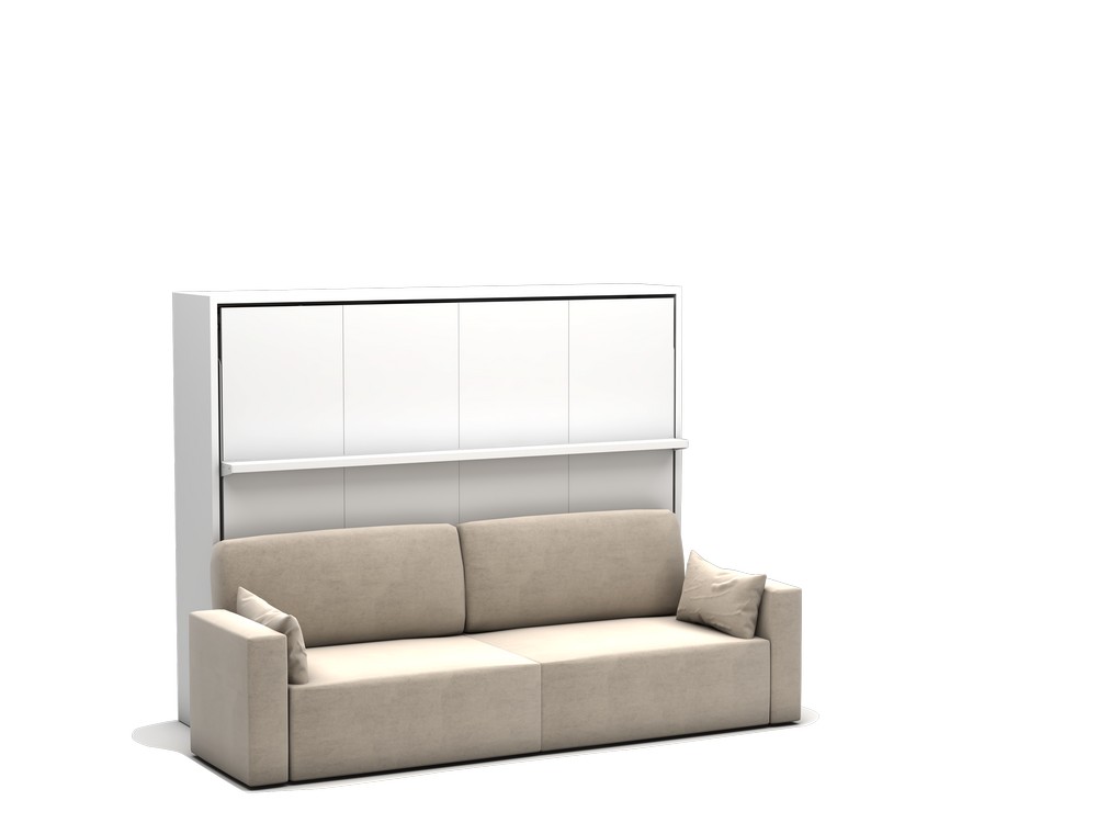 Royal King Horizontal Wall Bed System with Sofa - Image 4