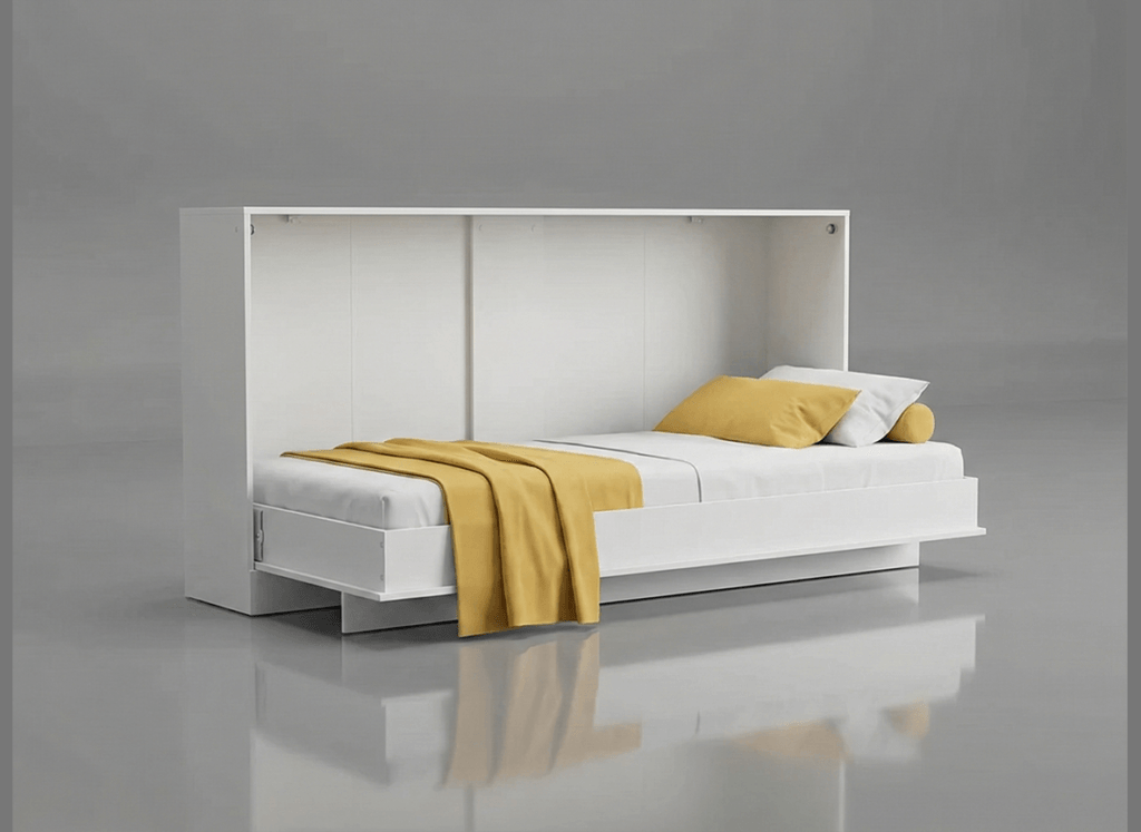 Primer space-saving bed down position